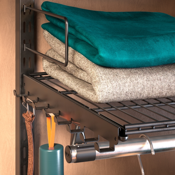 Фото Панель с крючками боковая ПРАКТИК Home GHB-30 белая